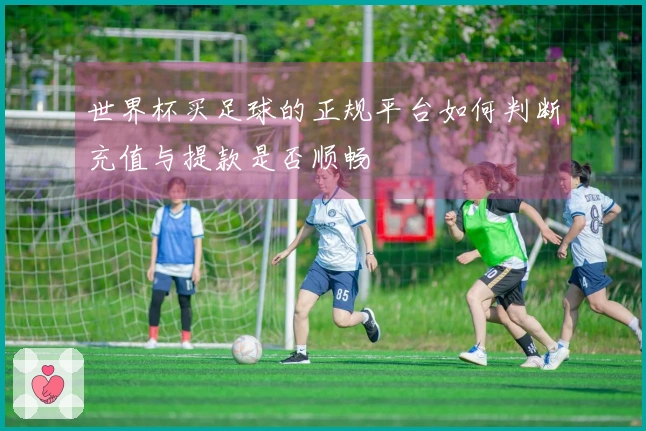 世界杯买足球的正规平台如何判断充值与提款是否顺畅