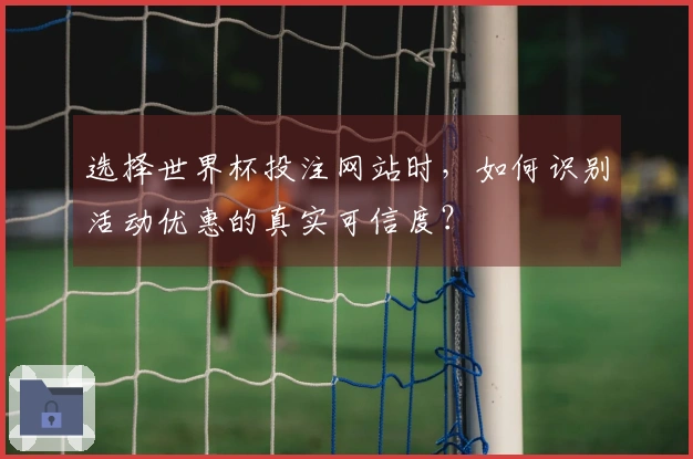 选择世界杯投注网站时，如何识别活动优惠的真实可信度？