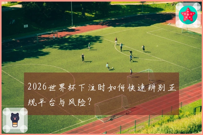 2026世界杯下注时如何快速辨别正规平台与风险？