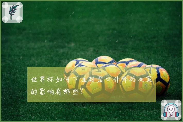世界杯如何下注时盘口升降对决策的影响有哪些？